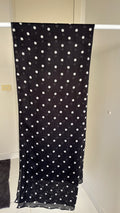 Black & White Polka Dots Modal Hijab