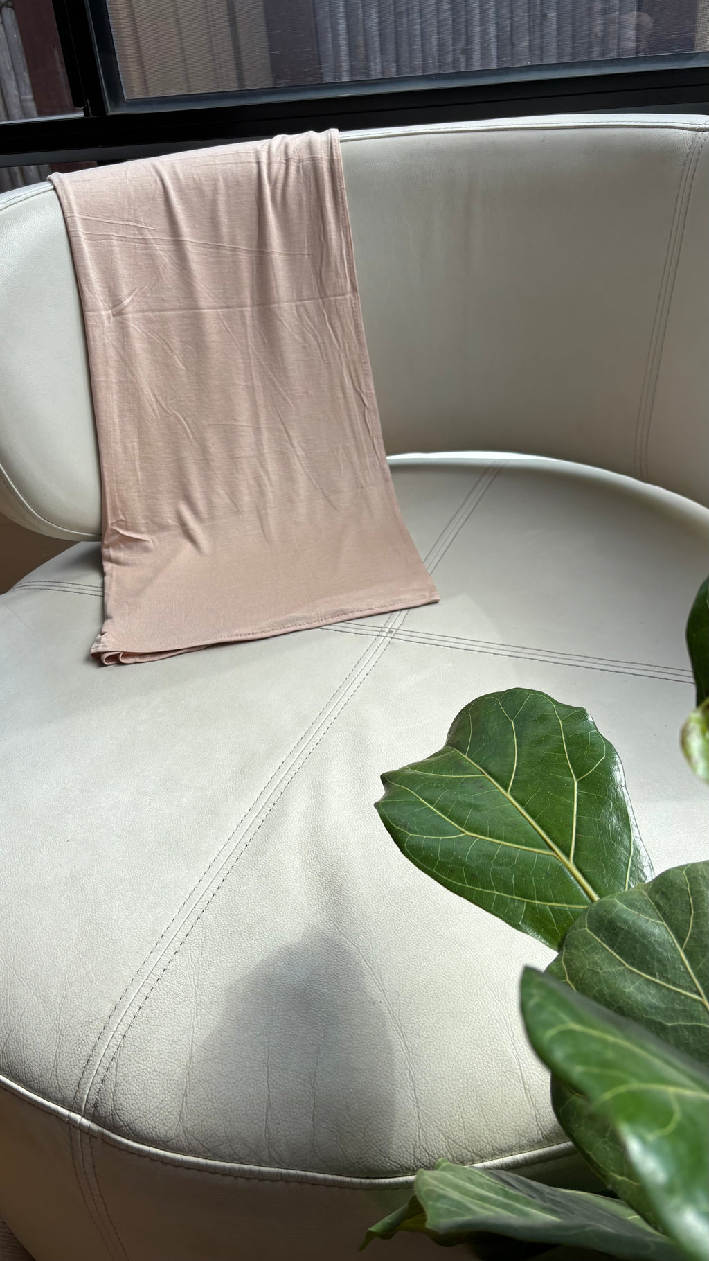 Light Beige Jersey Hijab
