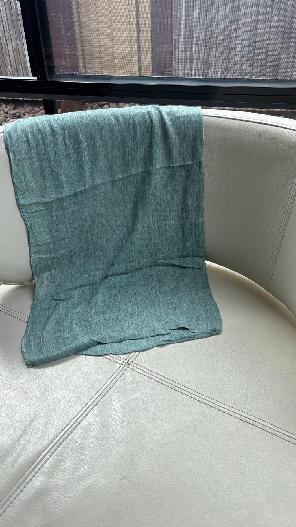 Teal Blue Crunch Modal Hijab