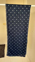 Navy Blue & White Polka Dots Modal Hijab