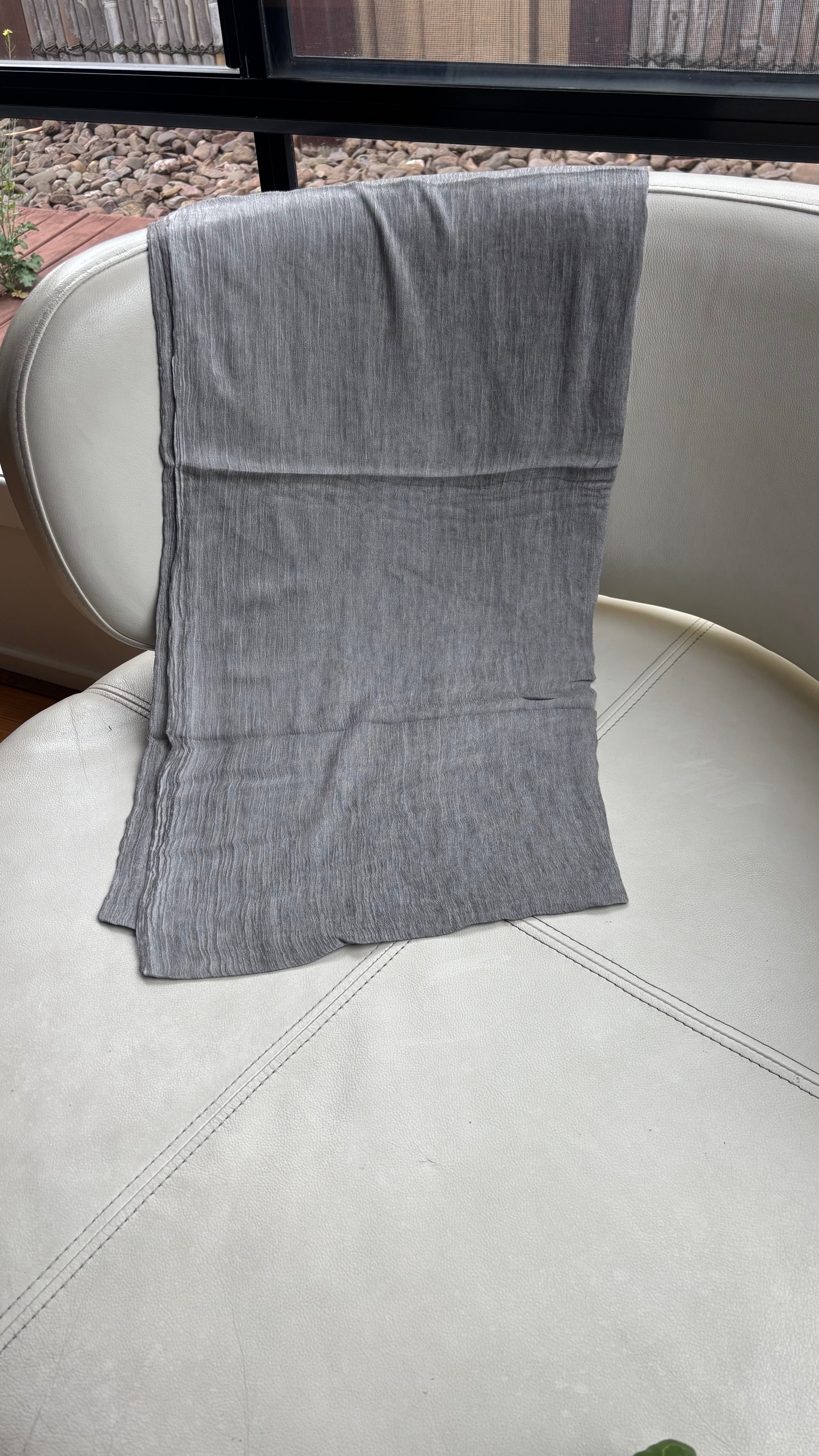 Grey Crunch Modal Hijab