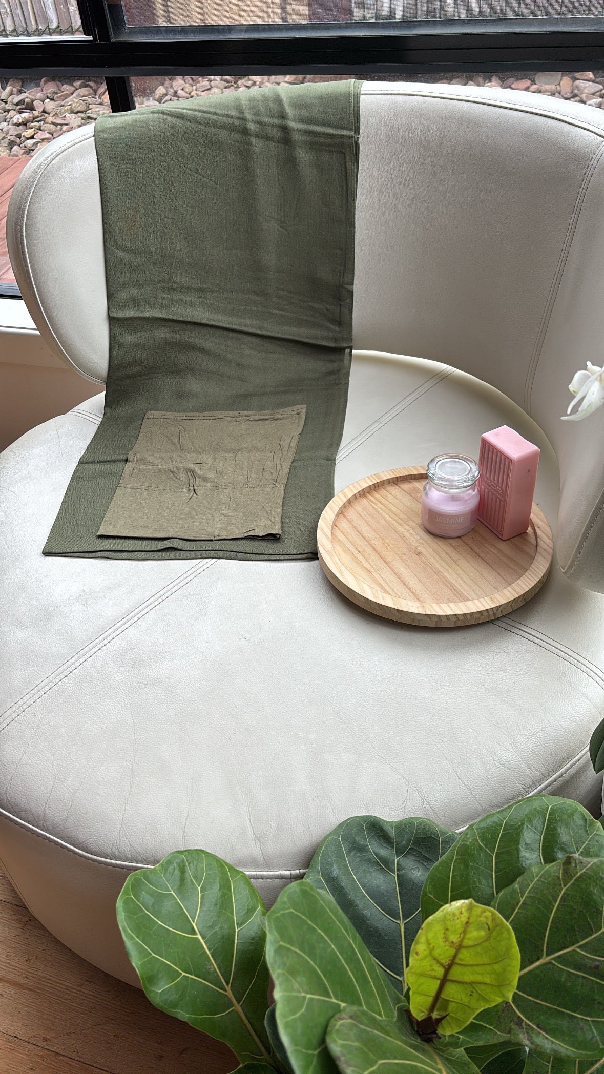 Sage Green Modal Hijabs / Matching Cap