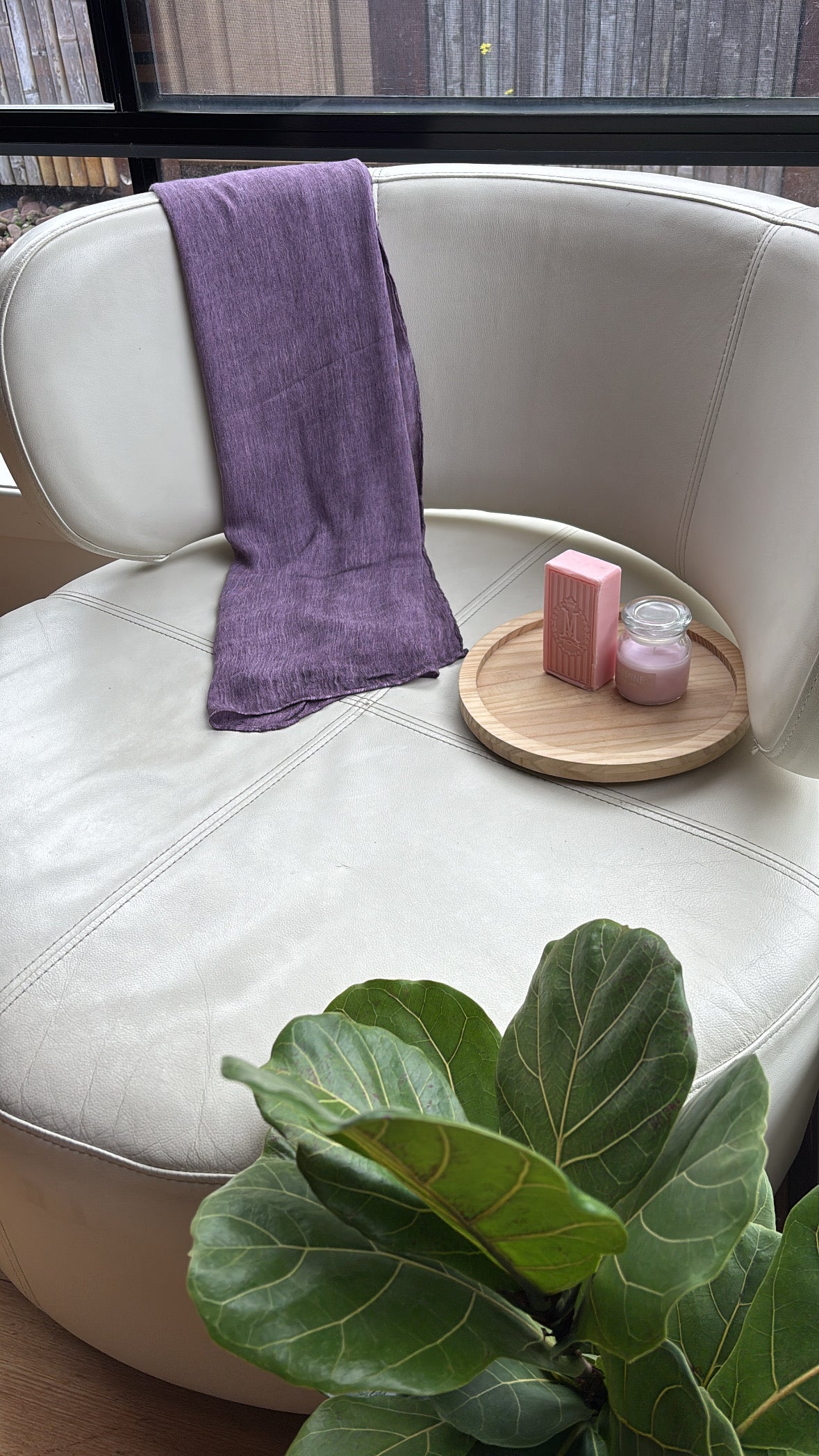 Light Purple Crunch Modal Hijab