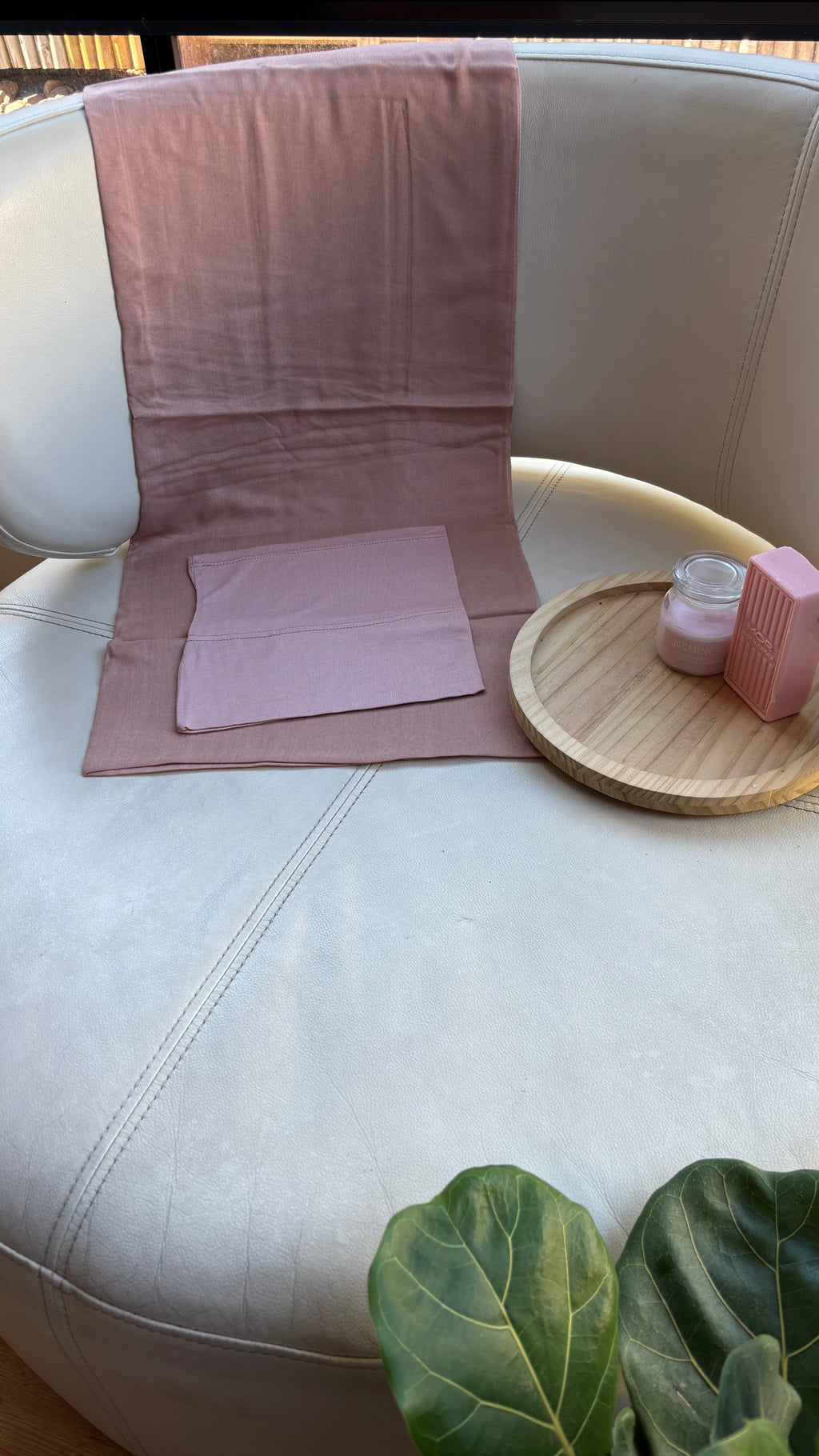 Dusty Rose Modal Hijab & Matching Cap