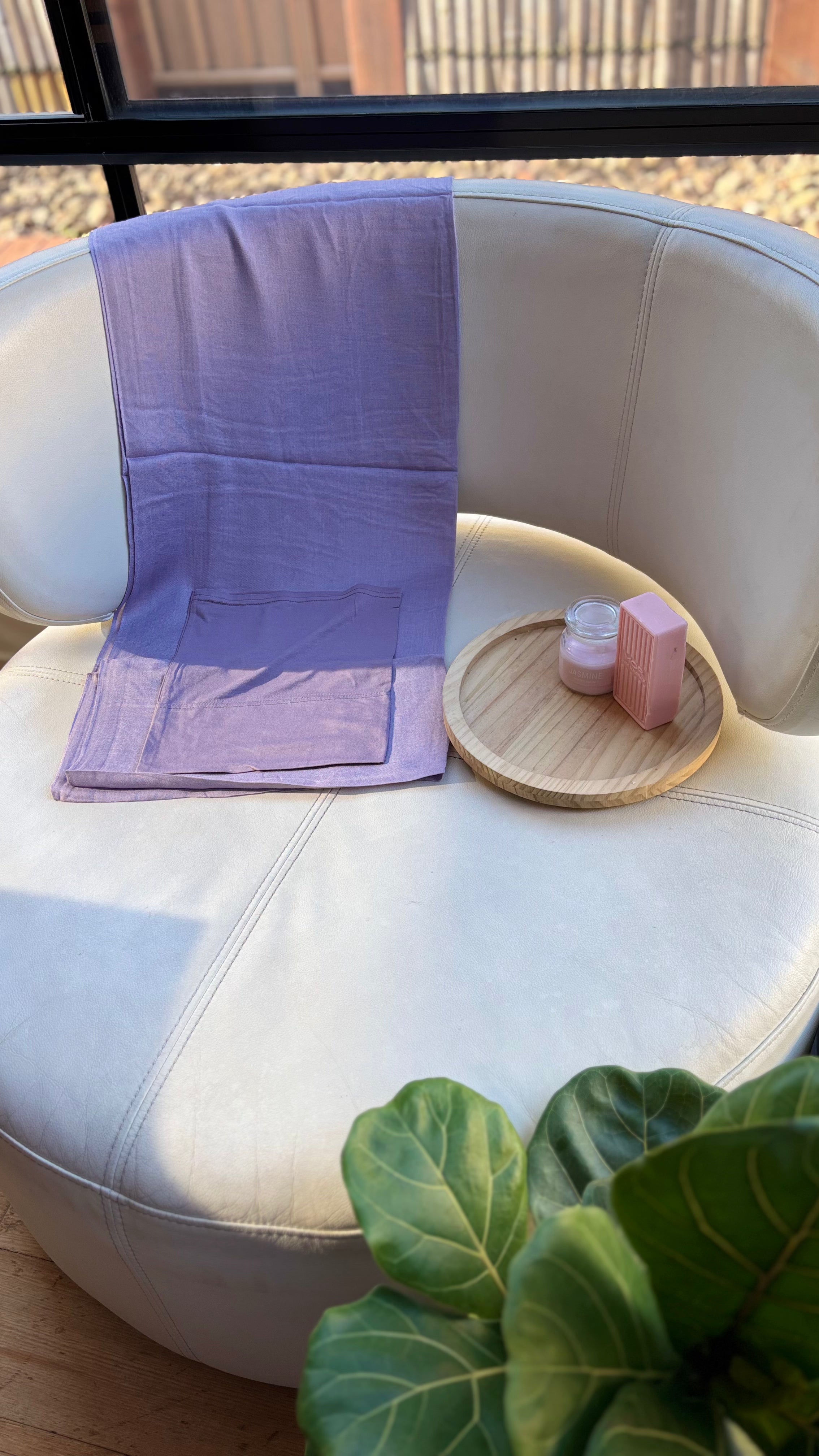 Baby Lavender Modal Hijab & Matching Cap