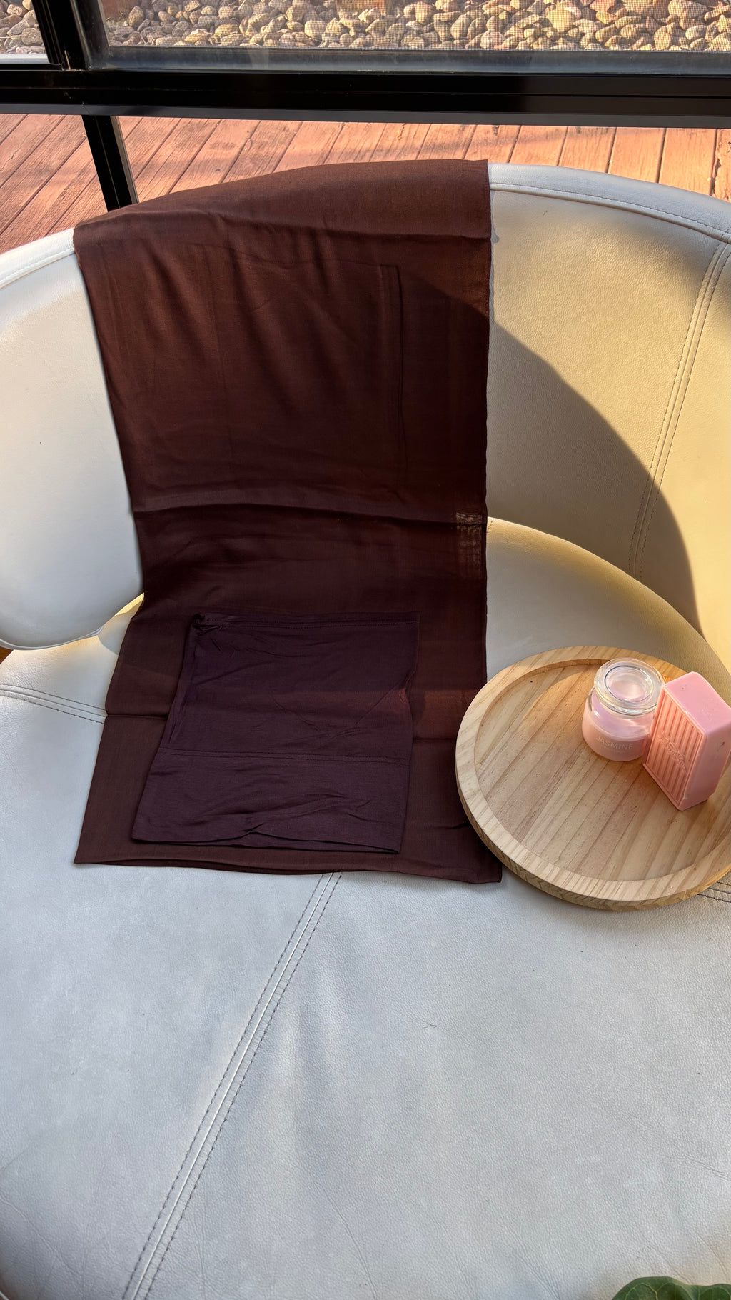 Cocoa Modal Hijab & Matching Cap