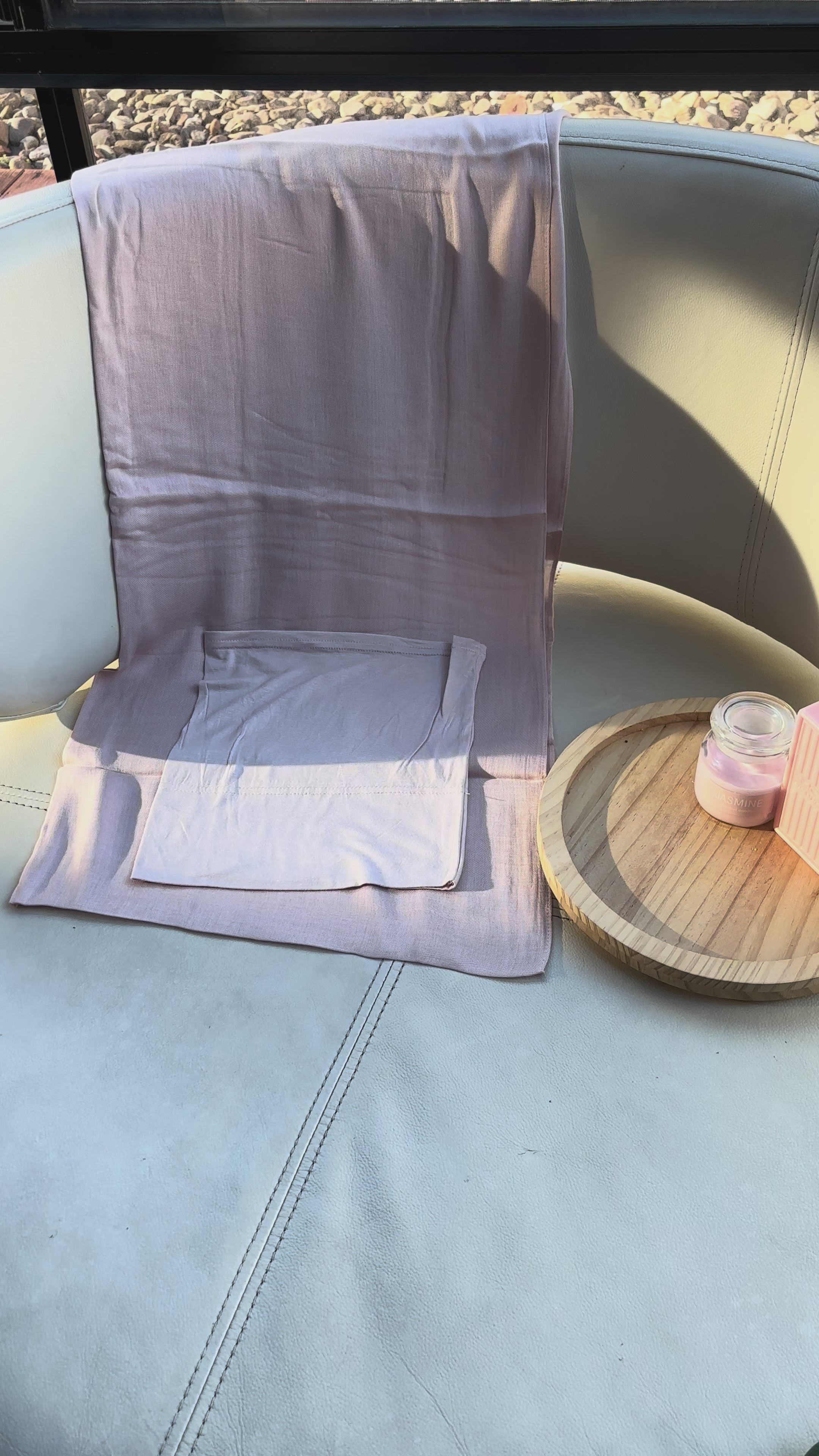 Baby Pink Modal Hijab & Matching Cap