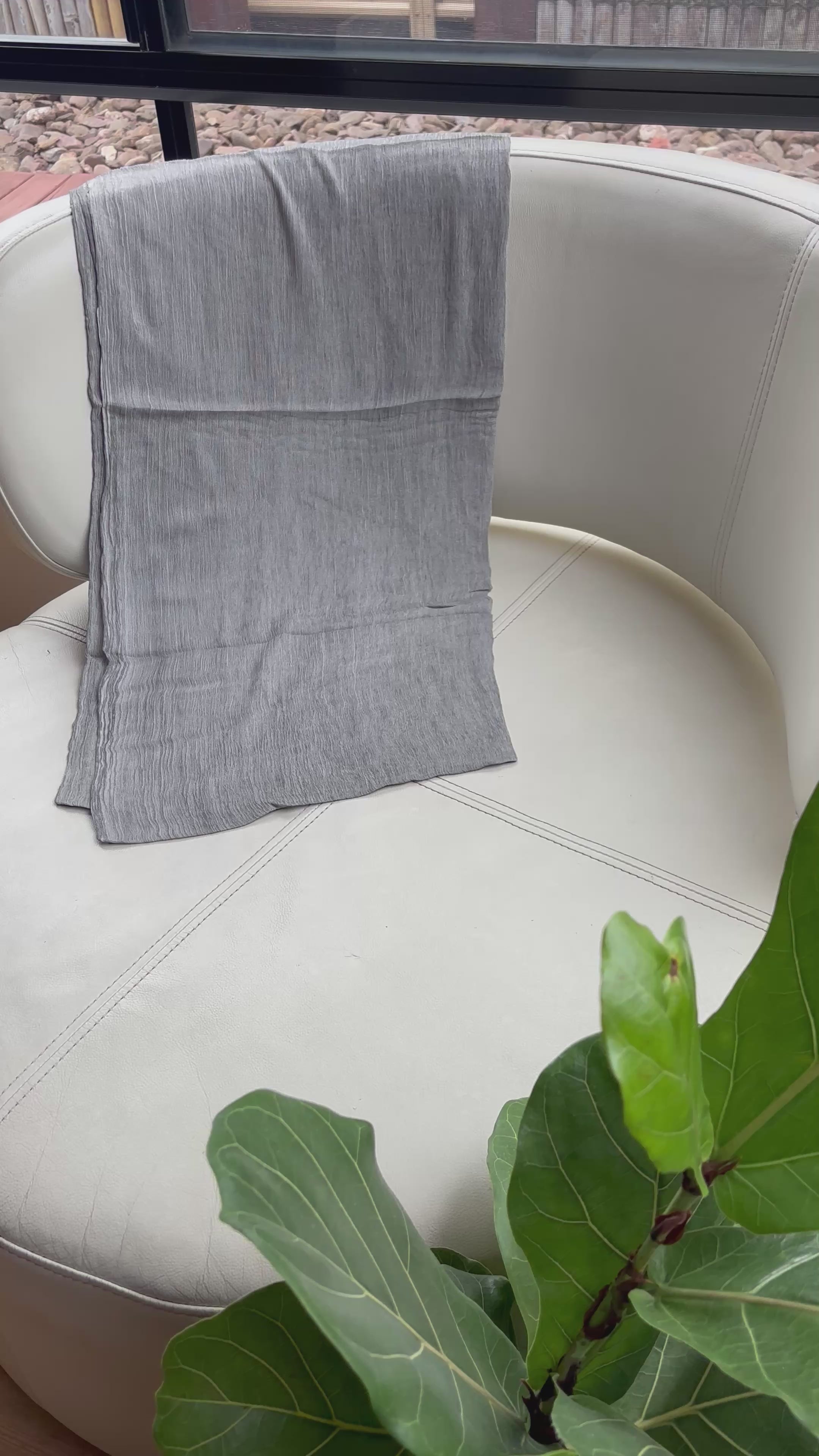 Grey Crunch Modal Hijab