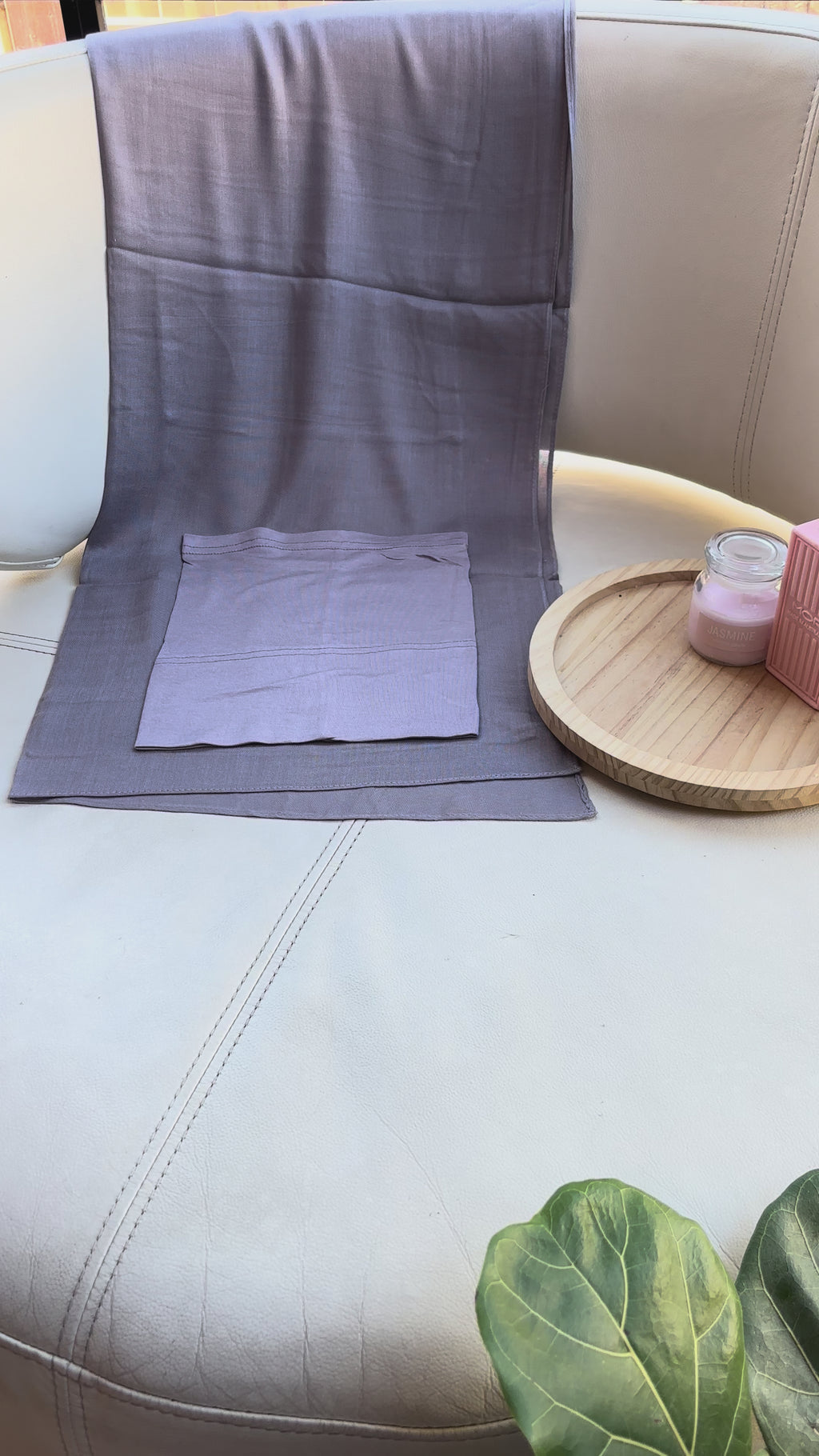 Lilac Modal Hijab & Matching Cap
