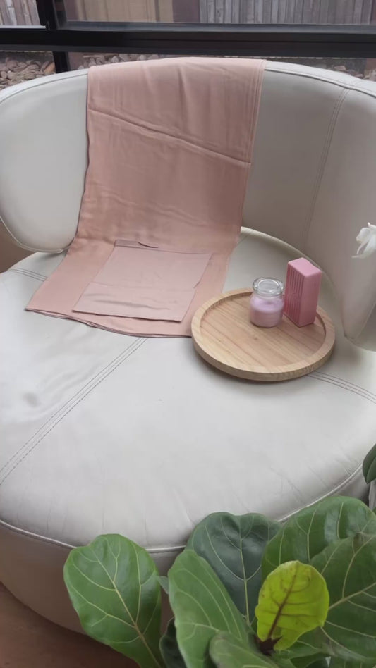 Peach Modal Hijab / Matching Cap